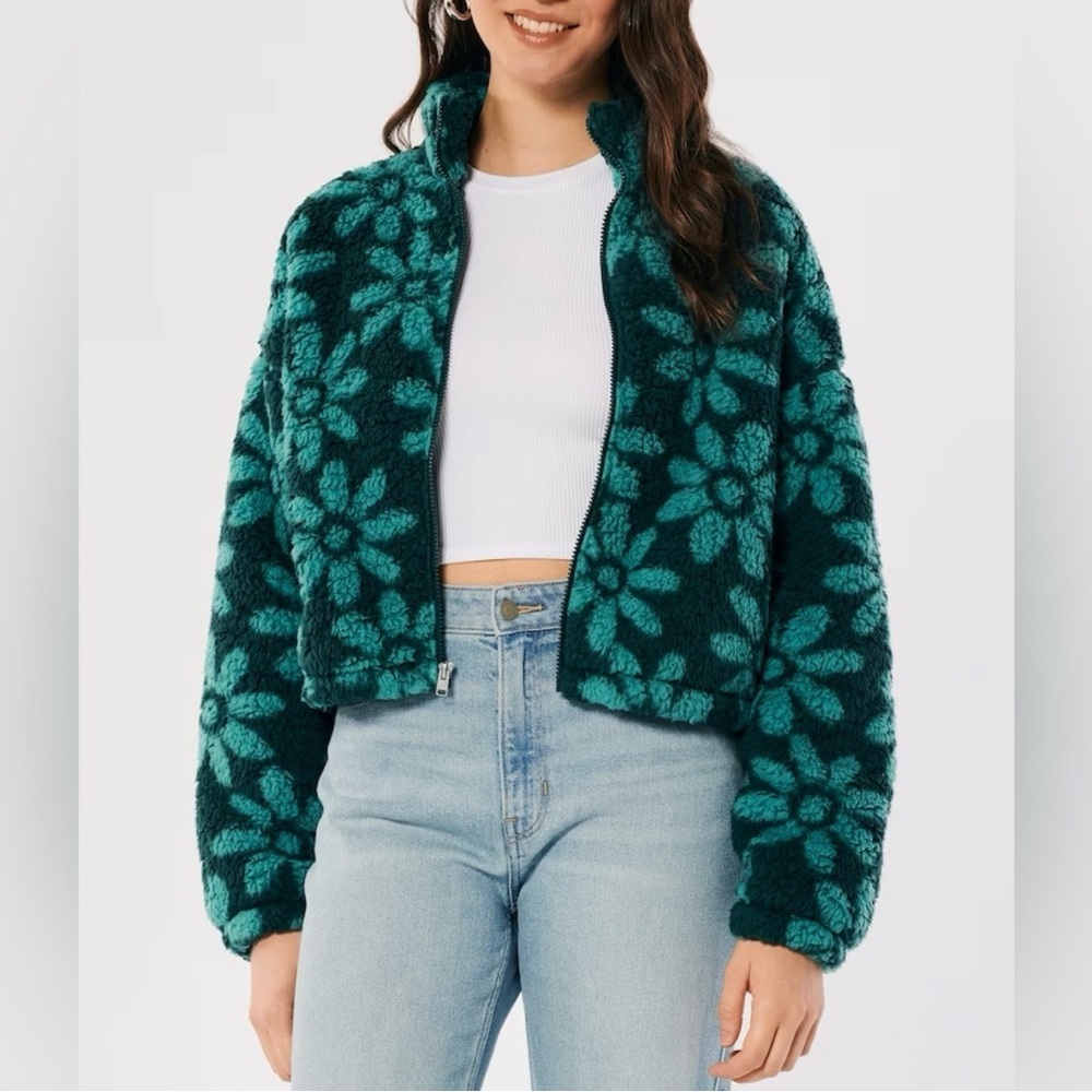 Hollister Sherpa Full-Zip Sweatshirt